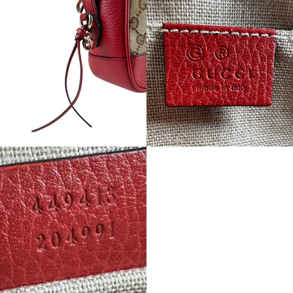 GUCCI Authentic Brown Leather Shoulder Bag - Picture 5 of 5